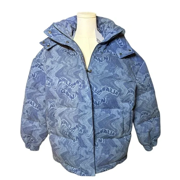 Ahluwalia x
Ganni NWT Printed
Denim Funnel Neck
Puffer Jacket in Sz XS - Picture 7 of 12